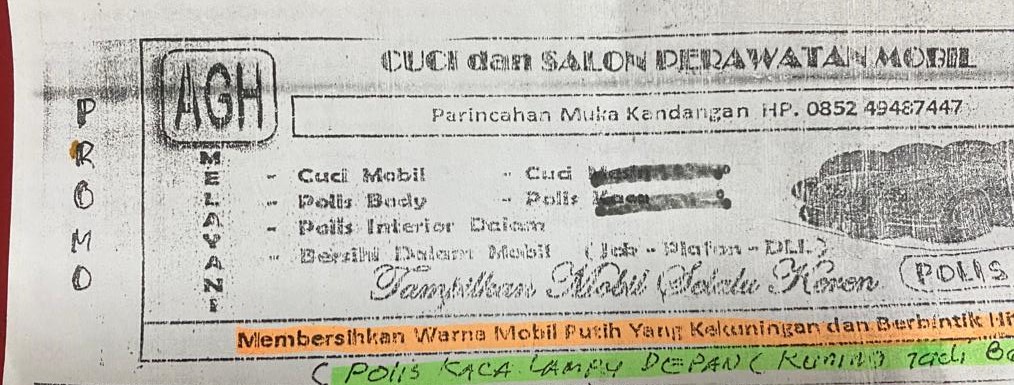 Cuci dan Salon Perawatan Mobil AGH