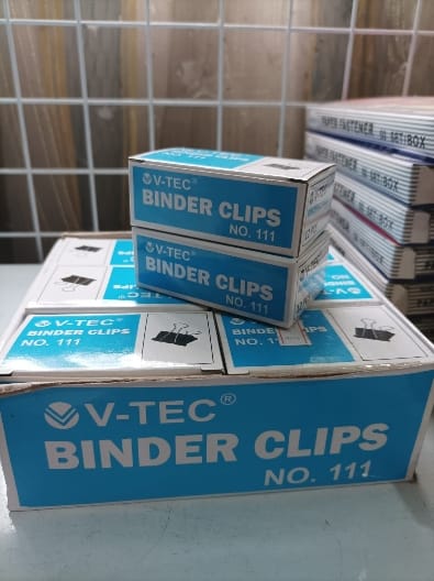 BINDER CLIPS NO.111 V-TEC 12 PCS