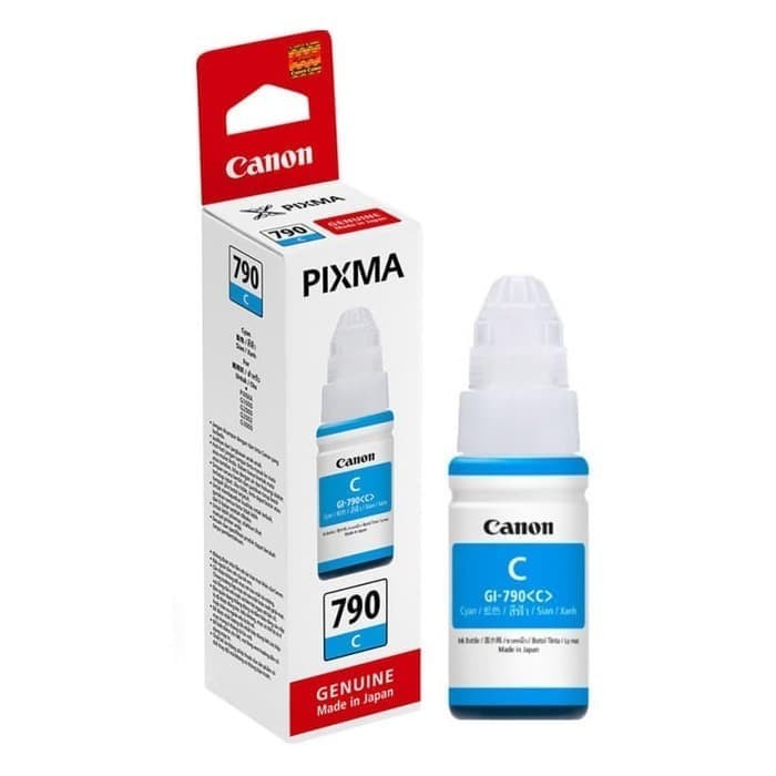 TINTA CANON GI - 790 BIRU/CYAN ORIGINAL CANON