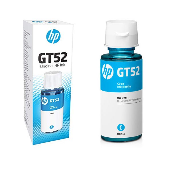 Tinta HP GT52 Cyan/Biru Original Ink Bottle (M0H56AA) For GT5810/GT 5820