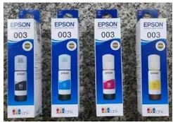 TINTA EPSON 003 BLACK/YELLOW/CYAN/MAGENTA ORI  (SUDAH TERMASUK PAJAK)