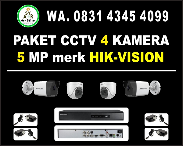 CCTV 4 Kamera 5 MegaPixel