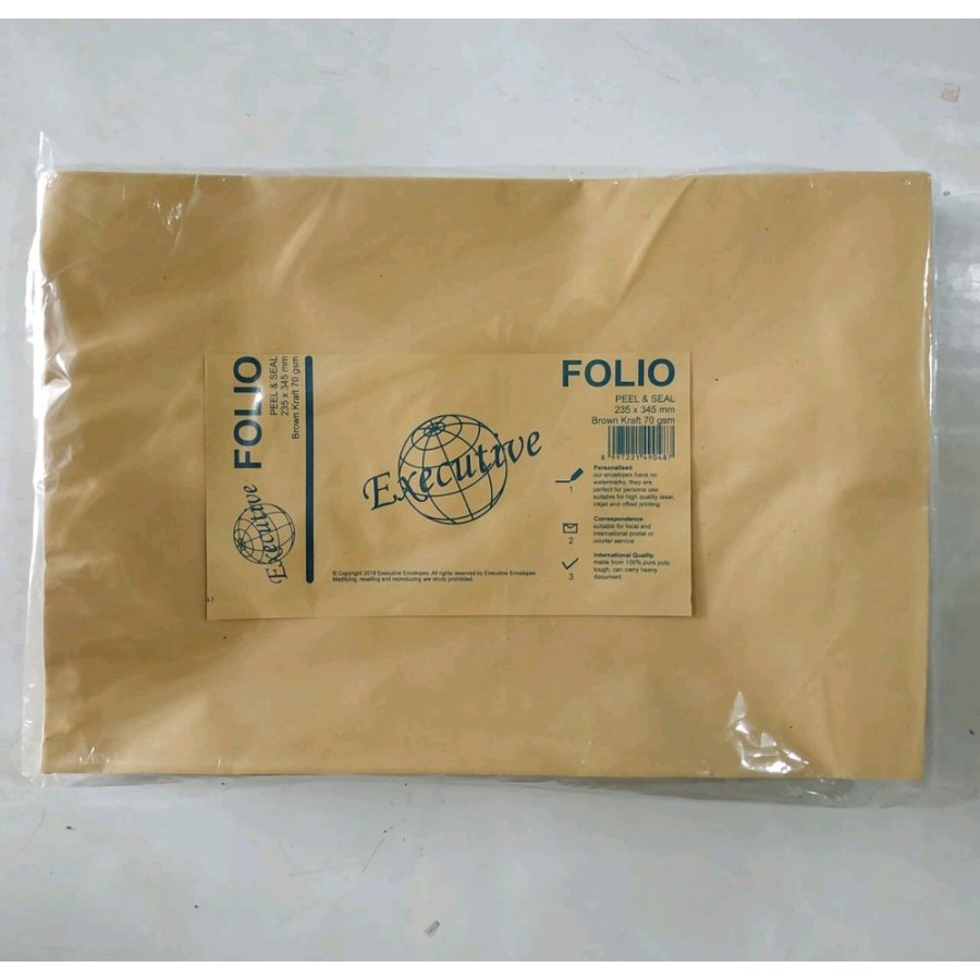 Amplop Coklat Folio (D)