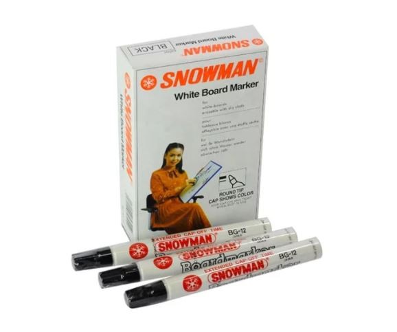 Snowman White Boardmarker