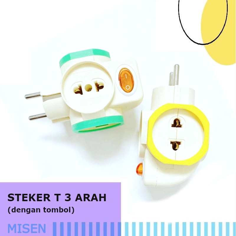 STEKER ARDE MULTI T + SWITCH CAHAYA