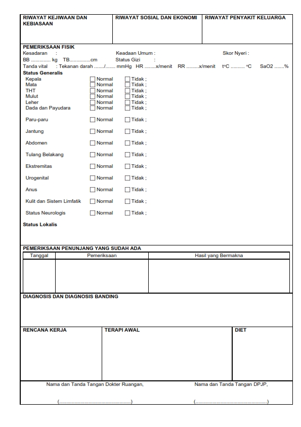 RM 07 RI Anak Bolak Balik (FORMULIR REKAM MEDIS RSUD BRIGJEND HASAN BASRY KANDANGAN)
