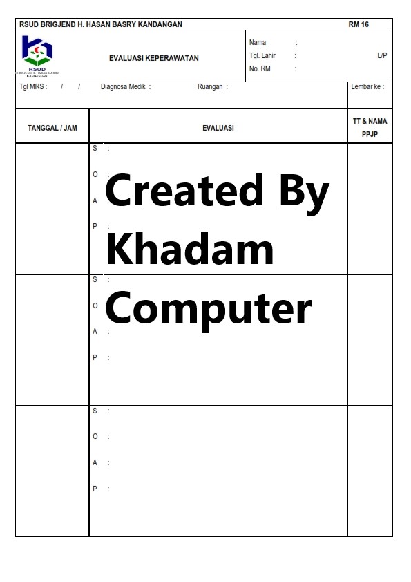 RM 16 Bolak Balik (FORMULIR REKAM MEDIS RSUD BRIGJEND HASAN BASRY KANDANGAN)