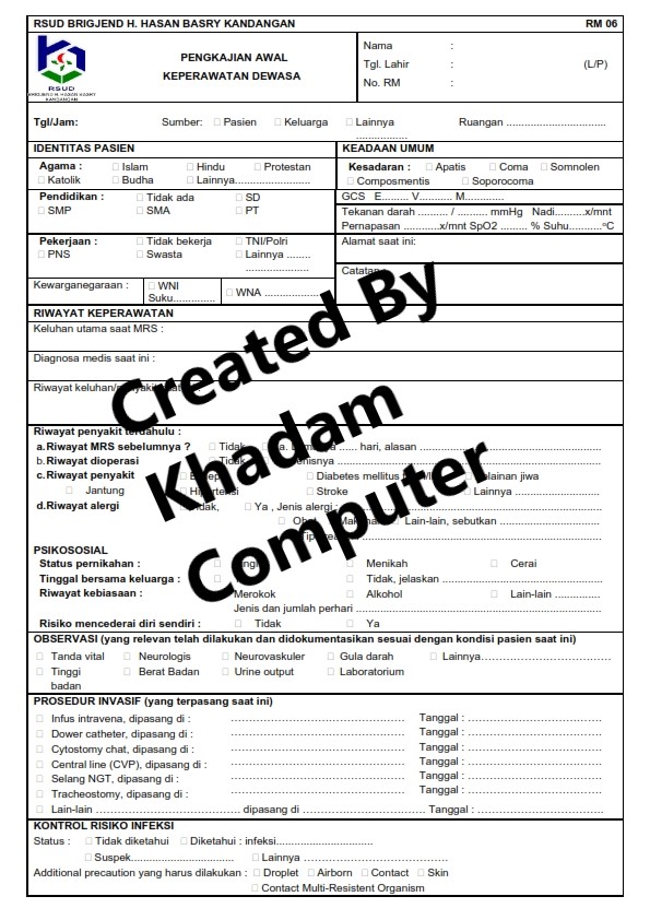 RM 06 Bolak Balik (FORMULIR REKAM MEDIS RSUD BRIGJEND HASAN BASRY KANDANGAN)