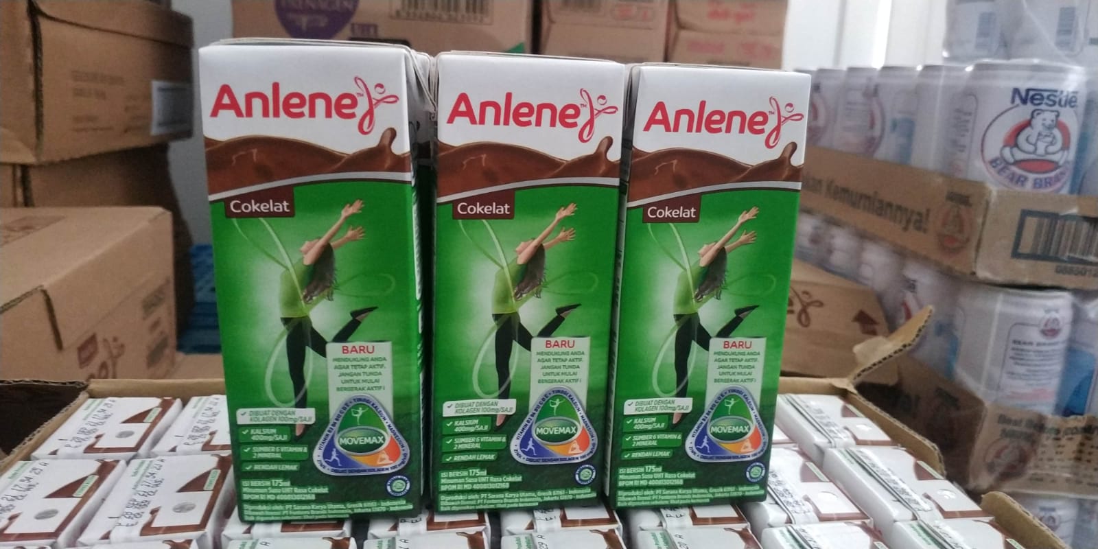 ANLENE UHT COKLAT 175ML 1x24