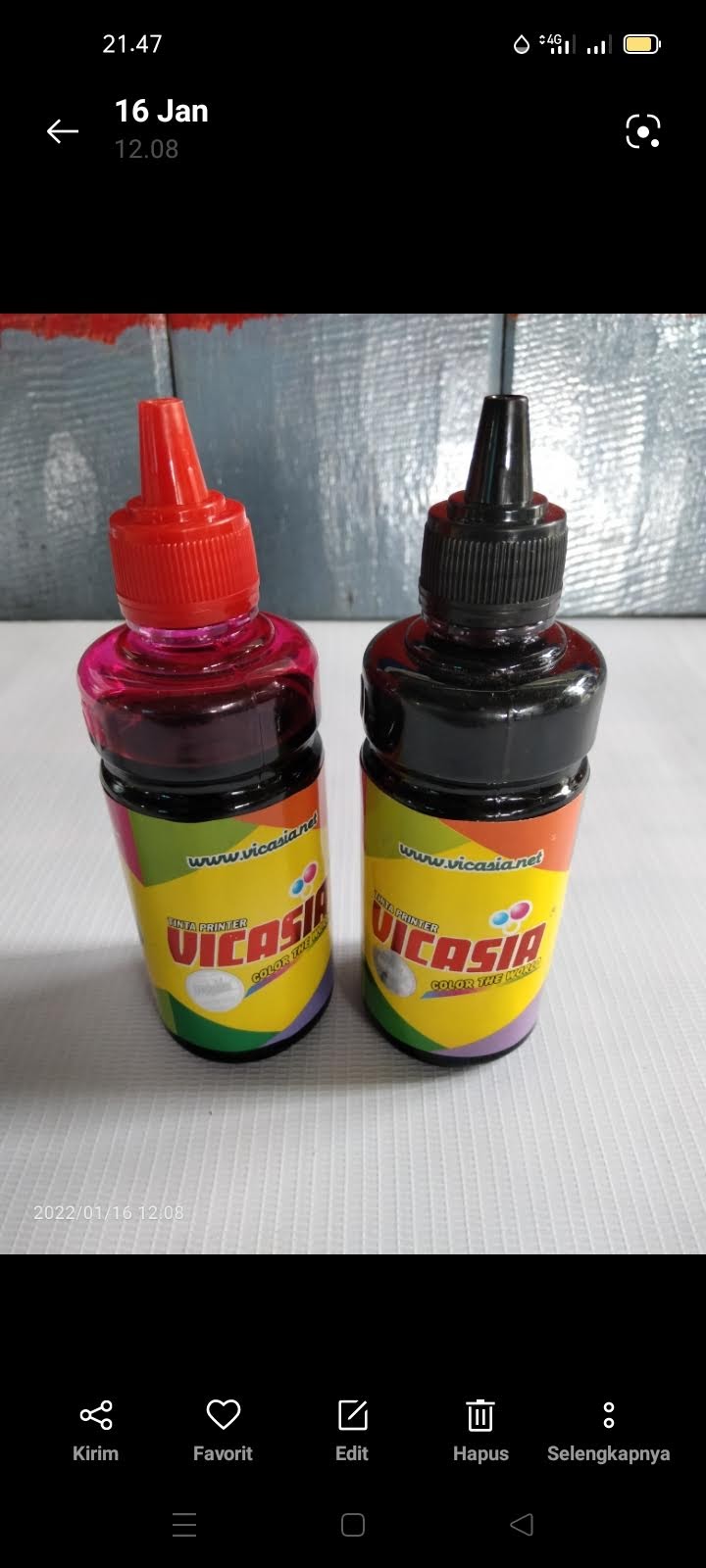 Tinta vicasia 100ml