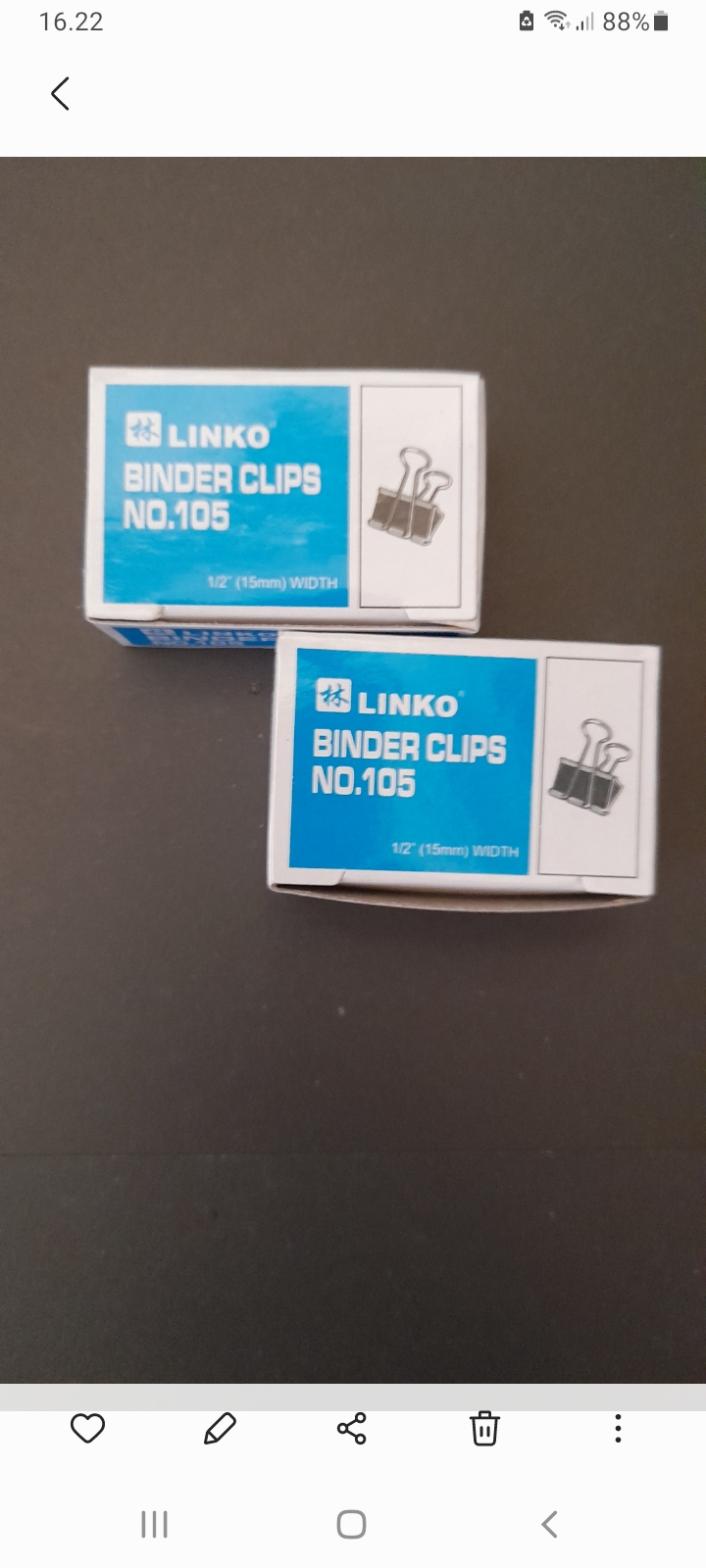 Binder clip 105 linko