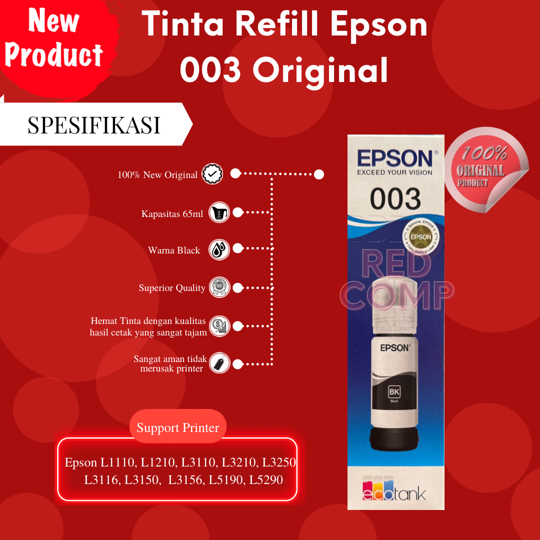 TINTA EPSON ORIGINAL 003 [ BLACK ]