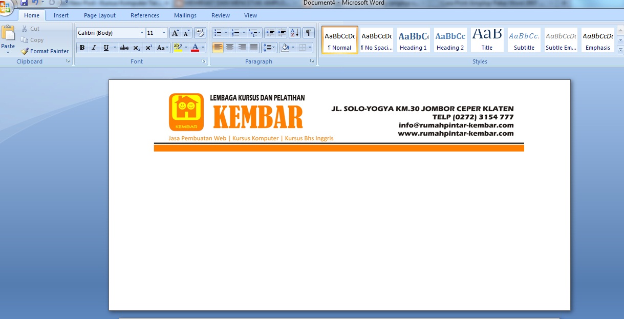 Cetak Amplop Surat