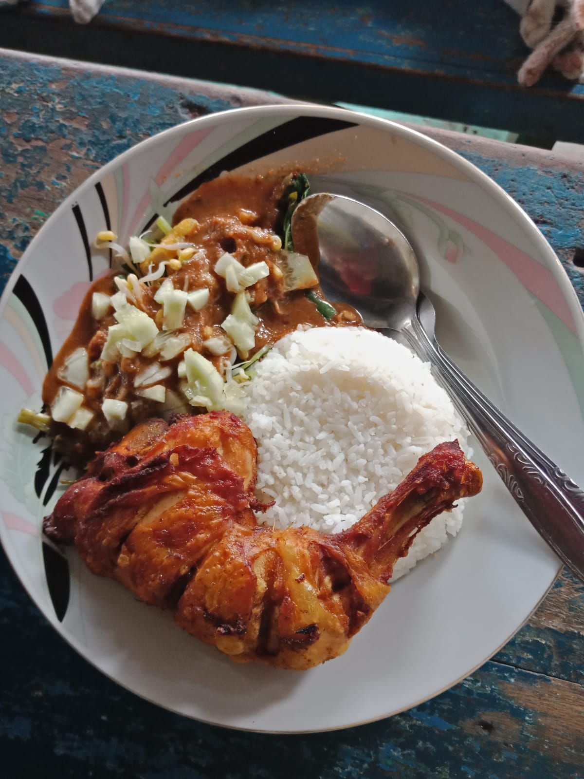 Nasi Pecel + Ayam