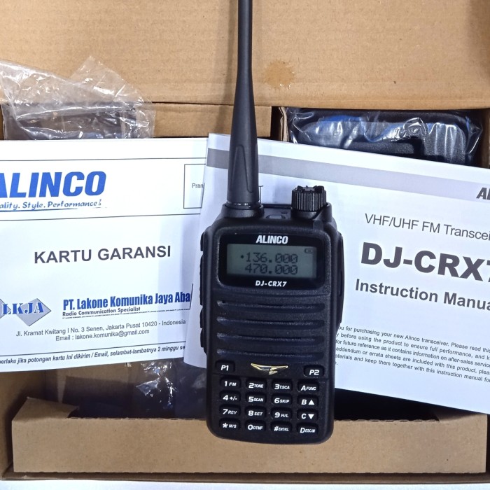 Handy talky Alinco DJ-CRX7 dan Aksesoris