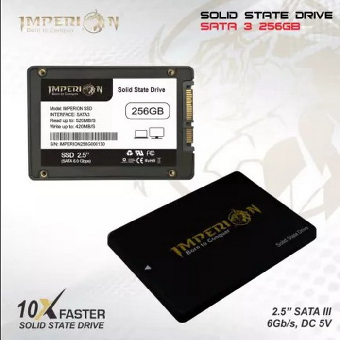 SSD IMPERION 256GB SATA III 2.5" 6GB/S GARANSI RESMI