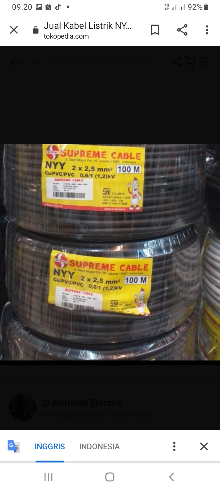 Kabel NYY 2X2,5/100M