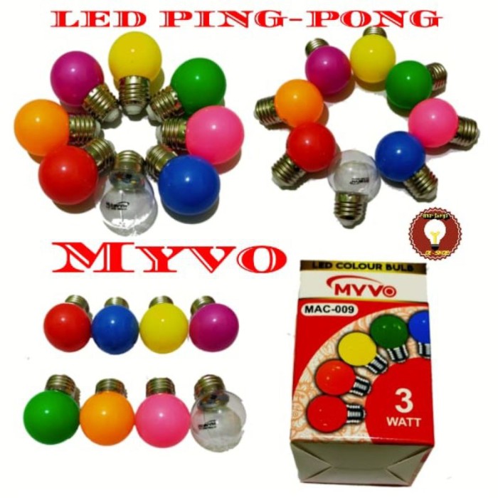 LAMPU PIMPONG MYVO WARNA BIRU