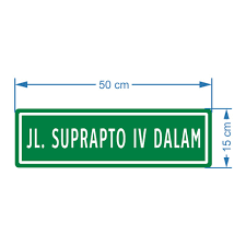 STIKER ARAHAN / PAPAN NAMA JALAN