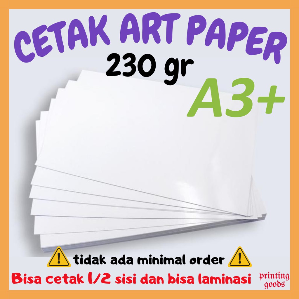 CETAK ARTPAPER / DUPLEX A3+