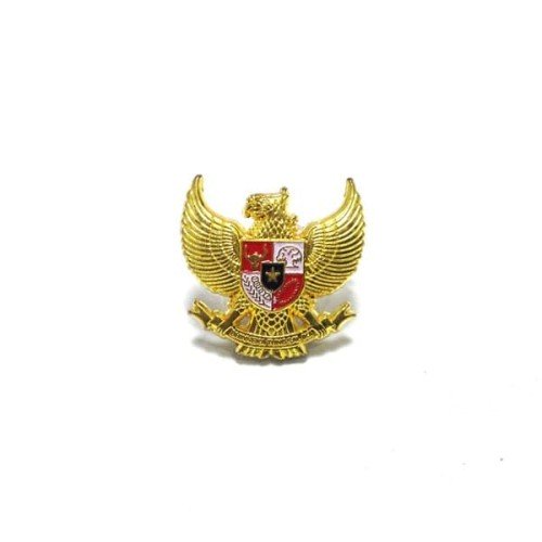 Garuda segi 5 pin dada, Garuda di helm