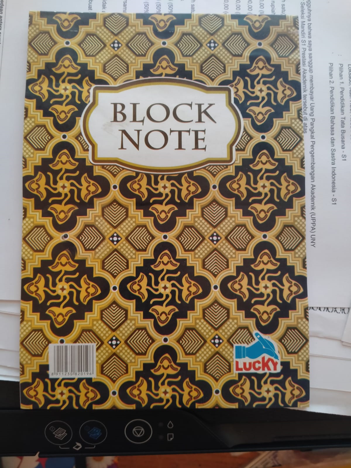 Blocknote Lucky
