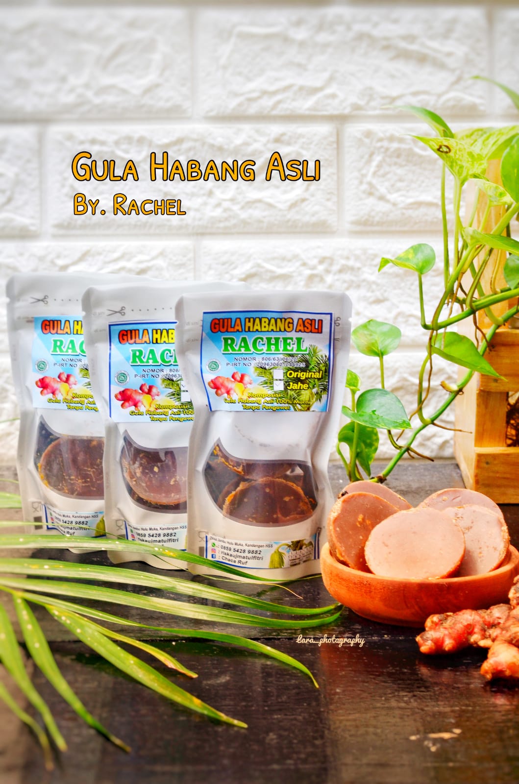 Gula Habang Asli Mini ori dan jahe isi 5 biji