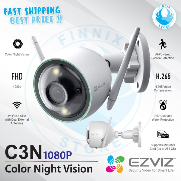 EZVIZ C3N 1080P Color Night IP CAMERA OUTDOOR Wireless
