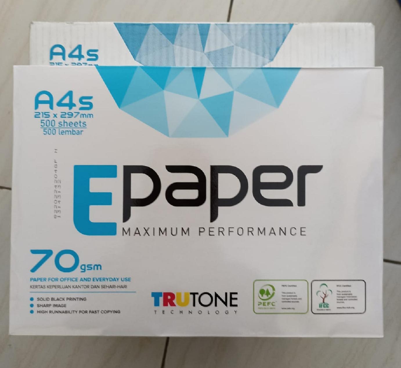 Kertas E-Paper Ukuran A4s