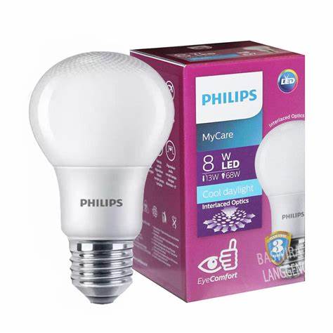 LAMPU PHILIP LED 8 WATT