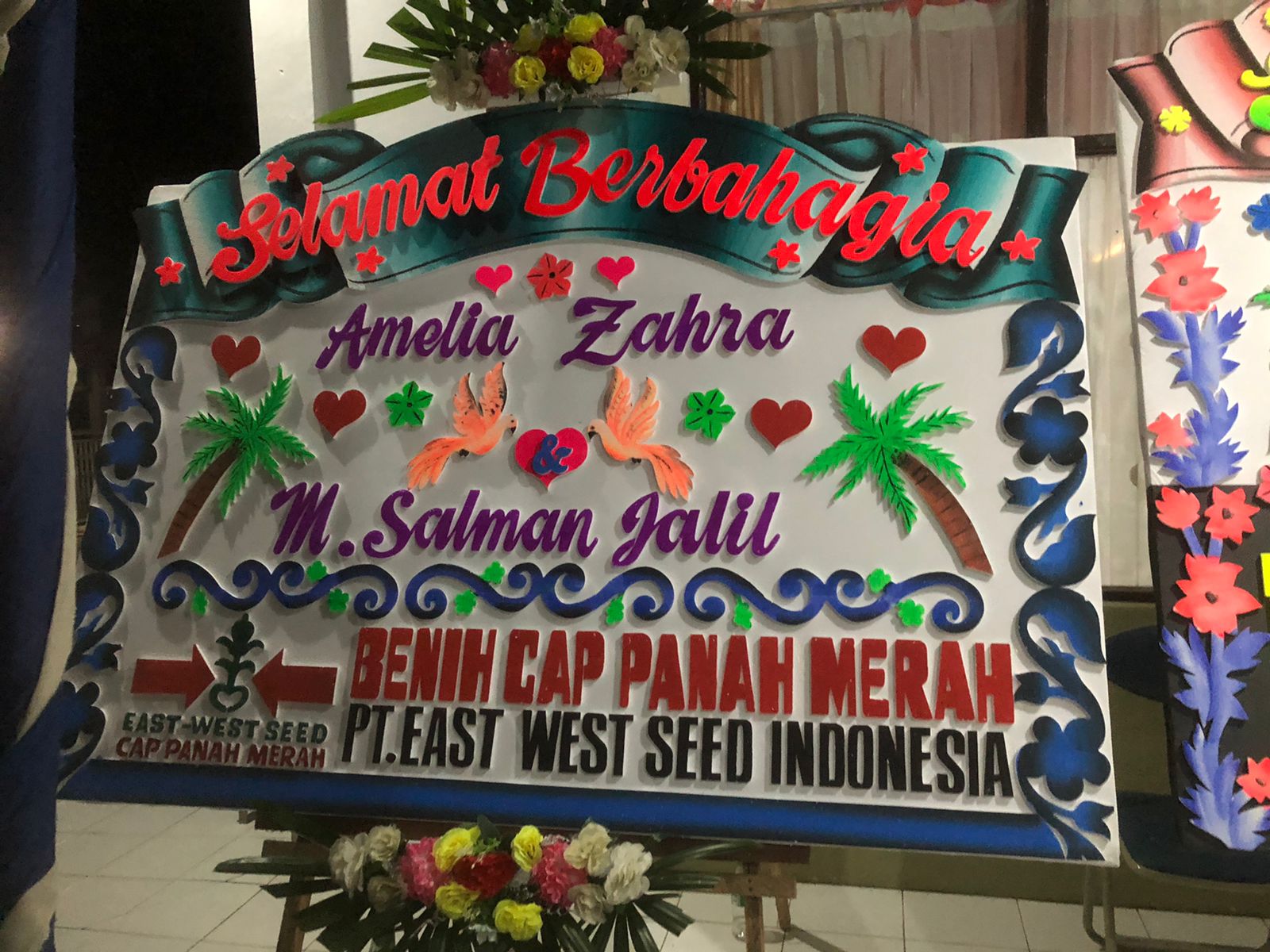 karangan bunga variasi