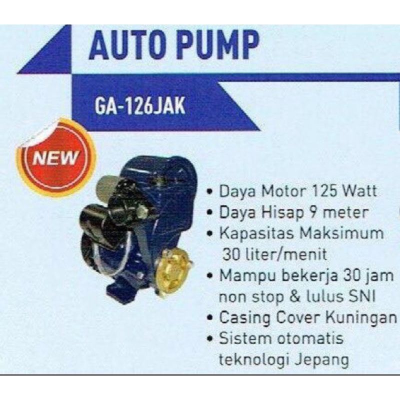 Mesin Pompa Air Listrik Panasonic GA-126JAK