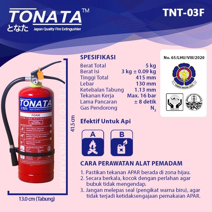 APAR TONATA 3 KG ABC SERBUK