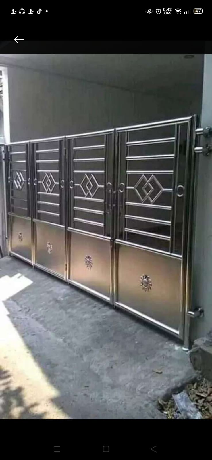 pintu pagar SS stainless