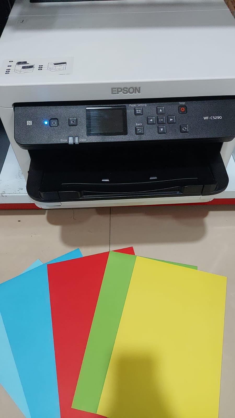 CETAK / PRINT TEKS WARNA HVS PUTIH