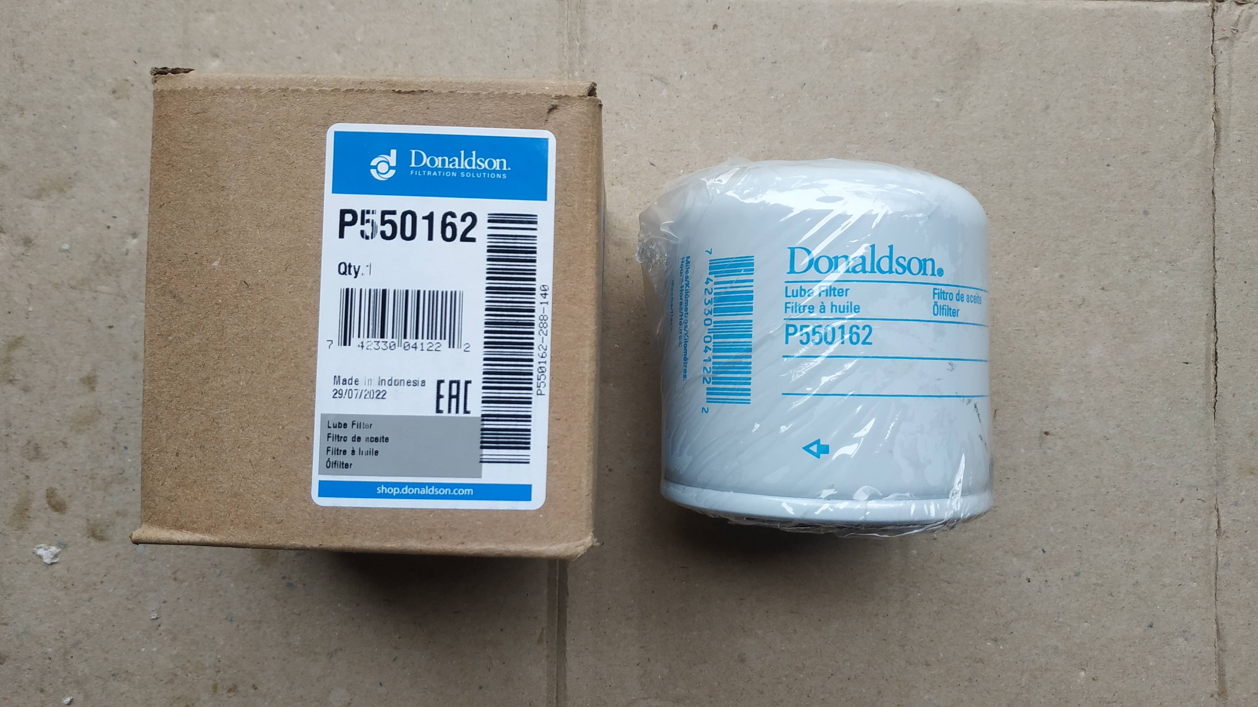 Oil Filter Donaldson P550162