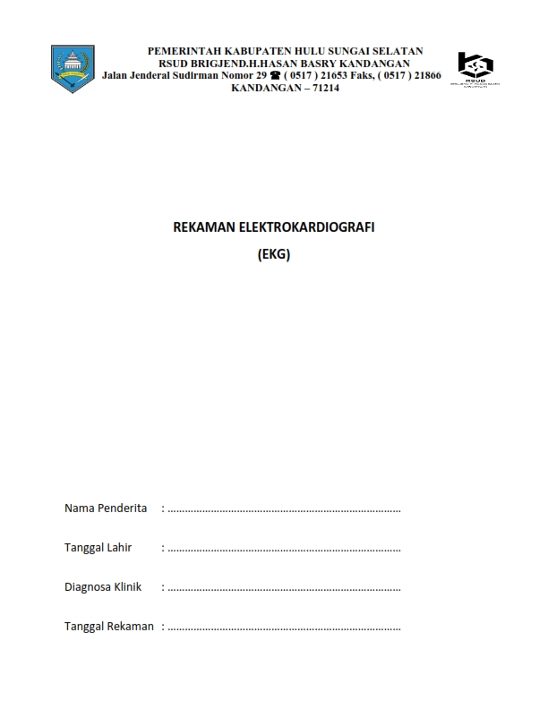 Lembar Rekaman EKG Bolak Balik