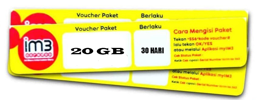 INDOSAT 20 GB 30 HARI