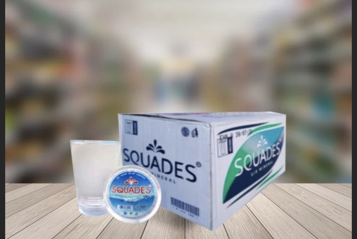 Air Minum gelas (Squades)