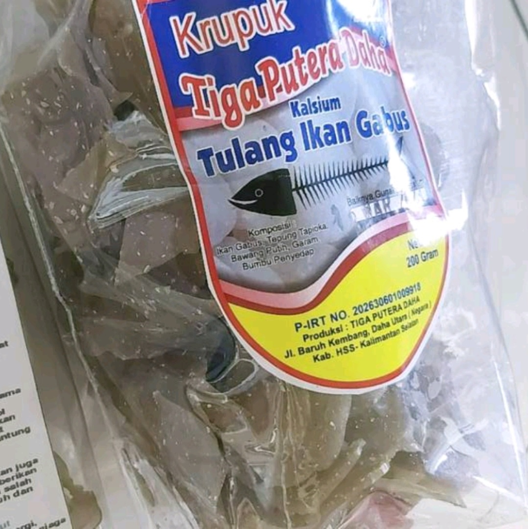 Kerupuk Tulang Ikan Gabus Haruan Tiga Putera Daha