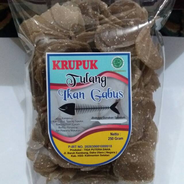 Kerupuk Tulang Ikan Gabus Haruan Tiga Putera Daha