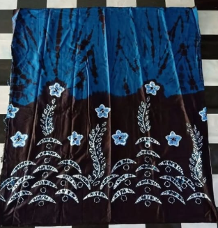 Sasirangan Motif Bunga Bulan Sabit