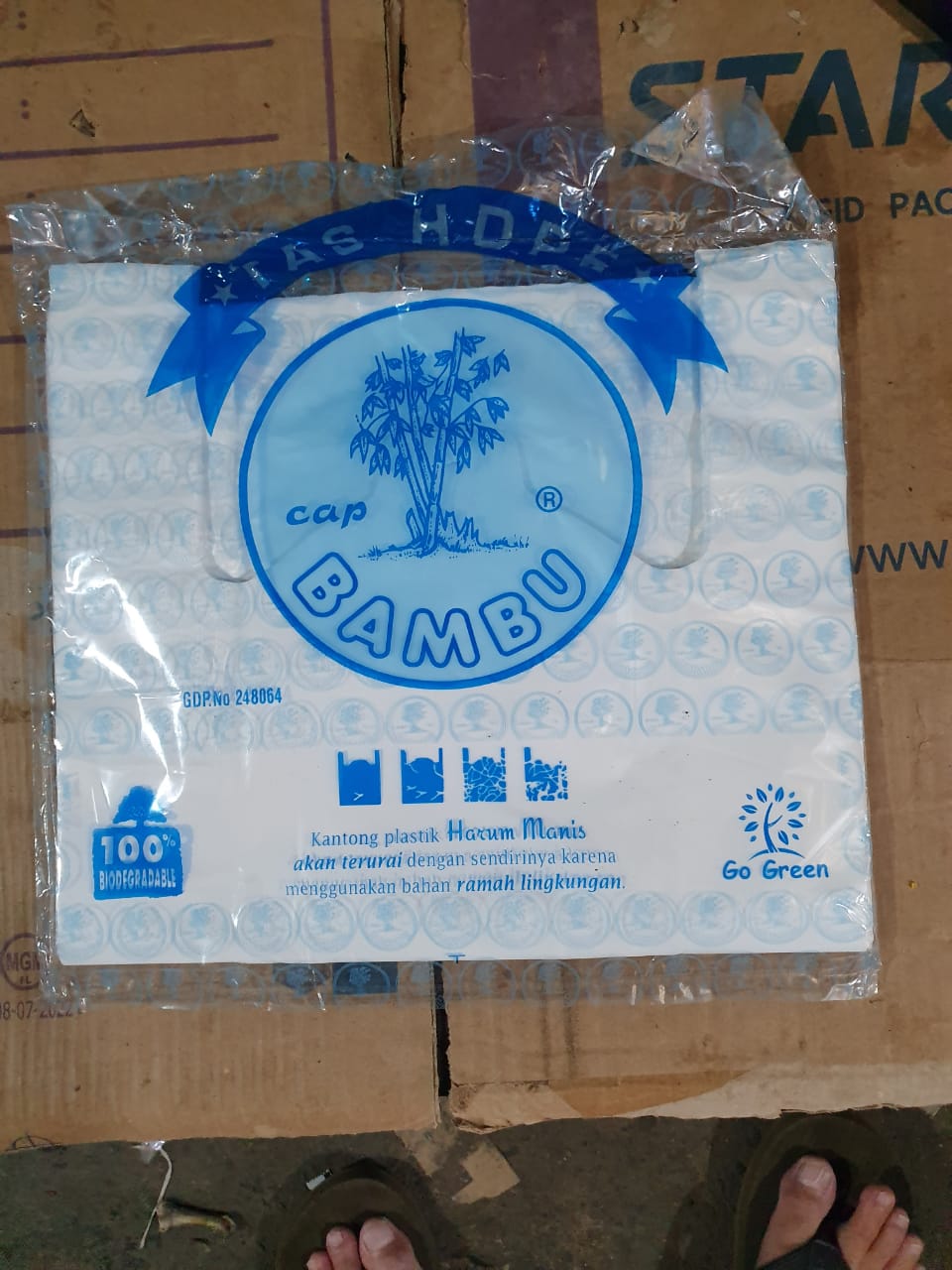 Plastik tangkai hdpe cap bambu (uk 28)