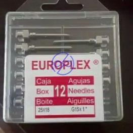Jarum suntik setara Europlek 17 x 3/4