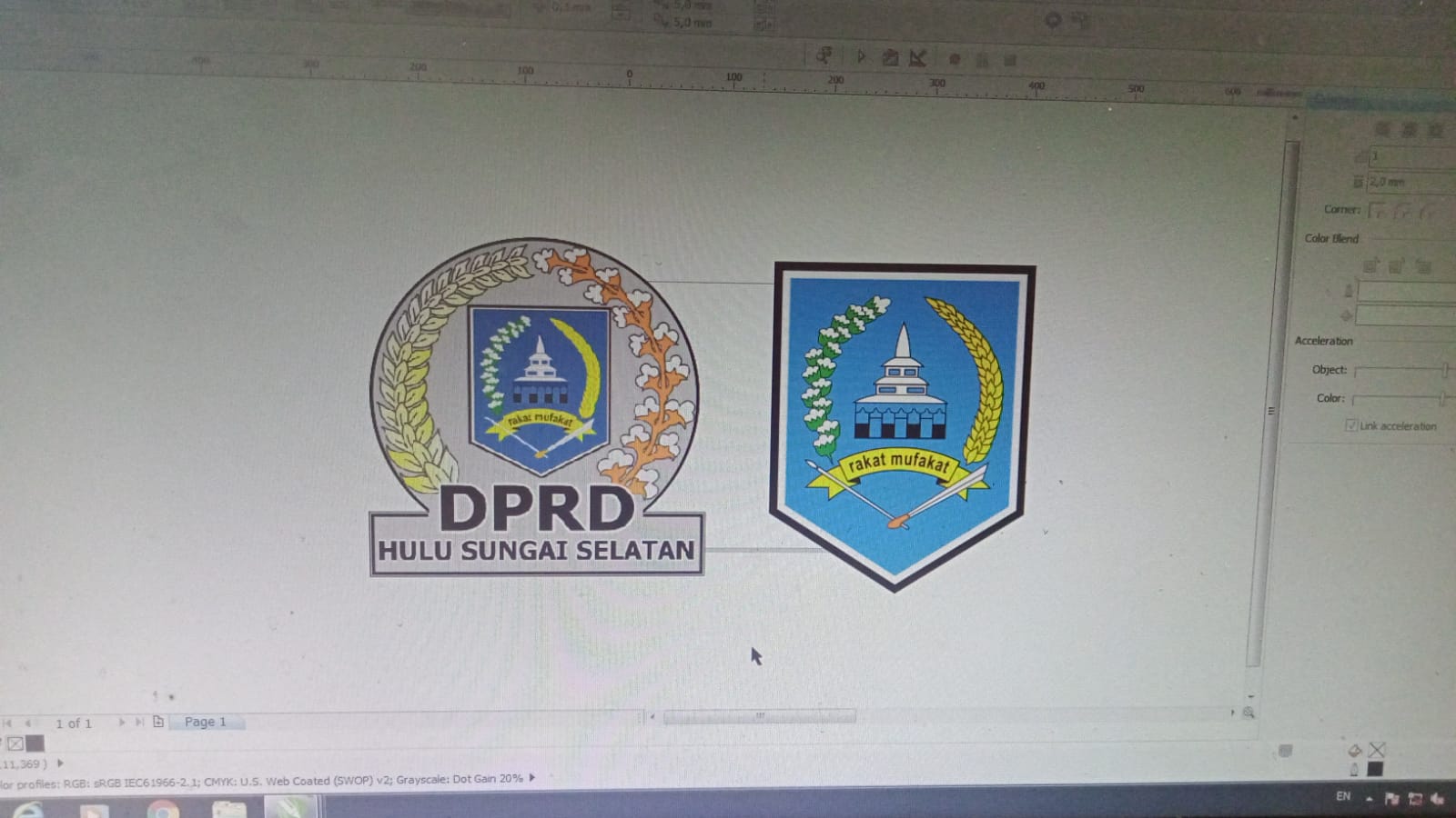 Logo Pemda dan Logo DPRD HSS