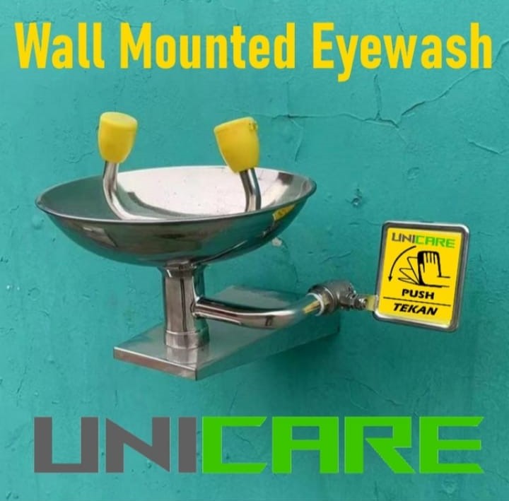 Eye Washer Stainless Steel - Wall Mounted