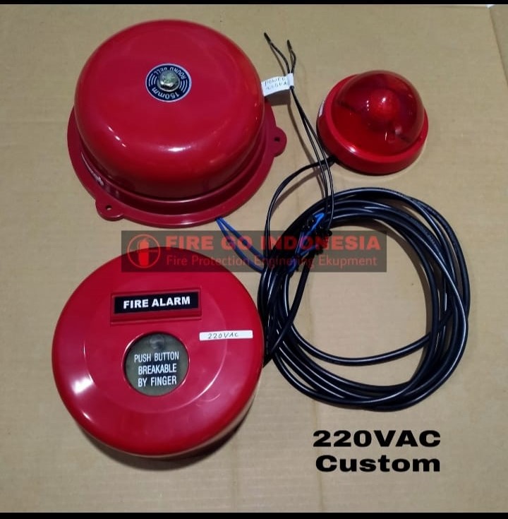 Alarm kebakaran 220VAC Fire Alarm Manual