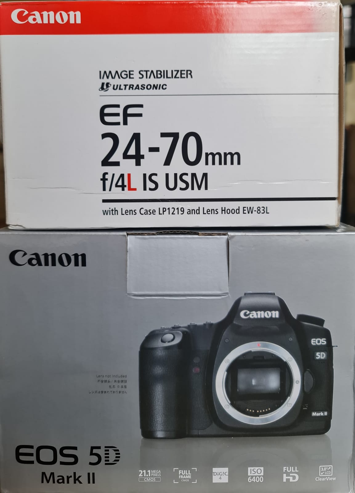 Camera canon eos 5d mark II lensa ultrasonic ef 24-70mm