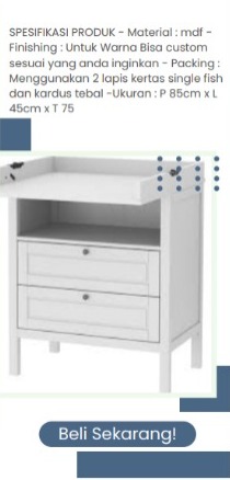 MEJA GANTI POPOK BAYI COSTUM "MODERN FURNITUR" (UNTUK KANTOR, PERPUSTAKAAN, HOTEL, RUMAH TANGGA)