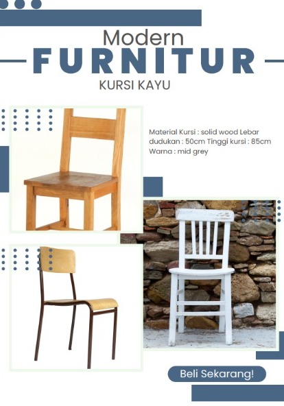 KURSI KAYU COSTUM "MODERN FURNITUR" (UNTUK KANTOR, PERPUSTAKAAN, HOTEL, RUMAH TANGGA)